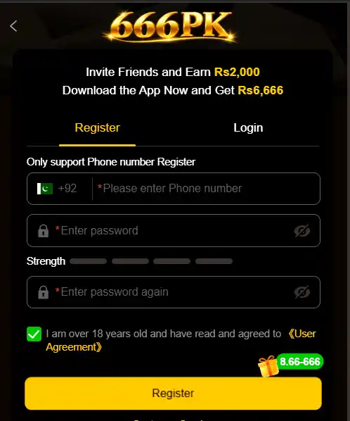 666PK Login